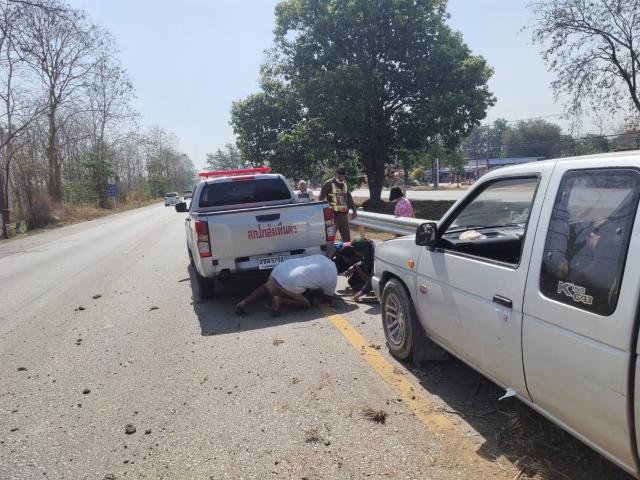 3. วันที่ 23 มีนาคม 2566 เวลาประมาณ 10.20 น.  ร.ต.ต.วิศณุ มีธะระ รอง สว.(ป) สภ.โกสัมพีนคร ปฏิบัติหน้าที่ร้อยเวร 20 และ เจ้าหน้าที่สายตรวจรถยนต์ ได้ให้ความช่วยเหลือกรณีรถกระบะตกไหล่ทางเลนขวา ขาล่อง ไม่มีผู้ใดได้รับบาดเจ็บ ไม่มีสิ่งของหลวงเสียหาย